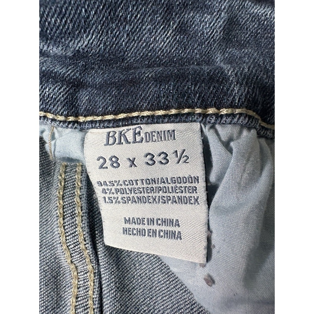 BKE Billie Jeans Womens Size 28x33.5 Slim Fit High-Rise Bootcut Distressed Denim - Picture 4 of 10